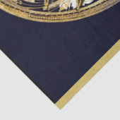 Carnival Masquerade Mask Gold Moon 14 ontkoppeling Tissuepapier (Detail)