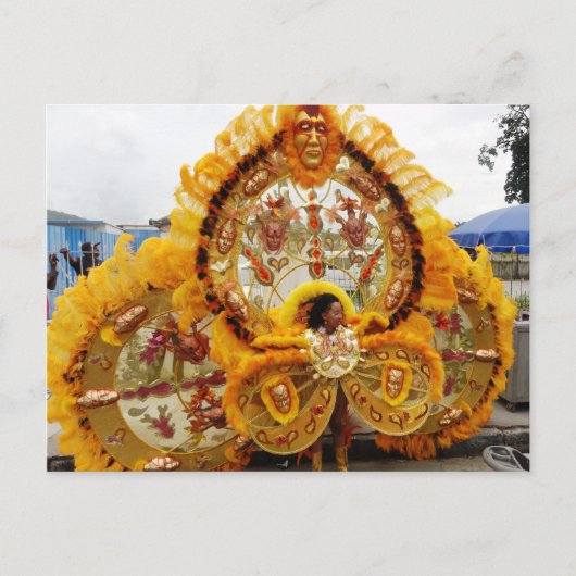 Carnival Masquerader, Trinidad en Tobago Briefkaart (Voorkant)