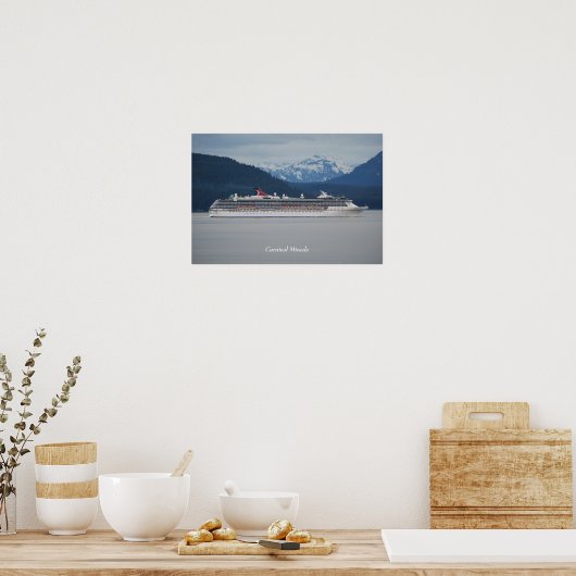 Carnival Mirakel in Alaska Poster (Keuken)