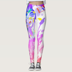 Carnival Mud Madness & Musical Notes Leggings