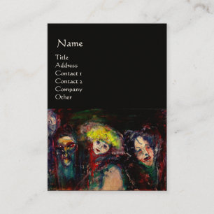 CARNIVAL NACHT IN VENICE Venetian Masquerade maske Visitekaartje