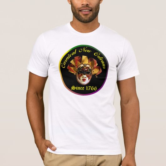 Carnival New Orleans Mardi Gras T-shirt (Voorkant)