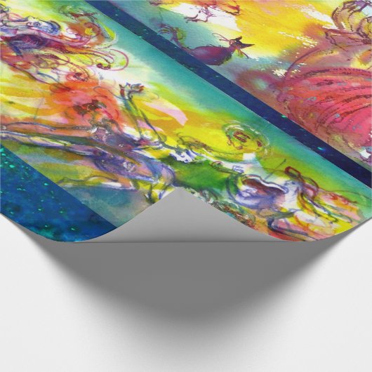 CARNIVAL NIGHT / Venetian Masquerade Dance Music Cadeaupapier (Hoek)