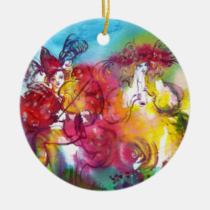 CARNIVAL NIGHT / Venetian Masquerade, Dance Music Keramisch Ornament