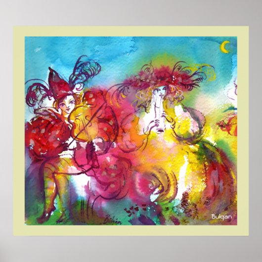 CARNIVAL NIGHT / Venetian Masquerade, Dance Music Poster (Voorkant)