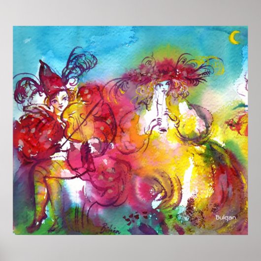 CARNIVAL NIGHT / Venetian Masquerade, Dance Music Poster (Voorkant)