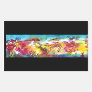 CARNIVAL NIGHT / Venetian Masquerade, Dance Music Rechthoekige Sticker