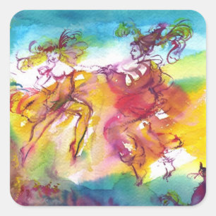 CARNIVAL NIGHT / Venetian Masquerade, Dance Music Vierkante Sticker