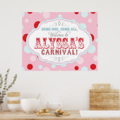 Carnival of Circus Welcome Sign voor Allysa Poster (Keuken)