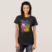 Carnival Party Idea Flamingo Mardi Gras 2 T-shirt (Voorkant volledig)