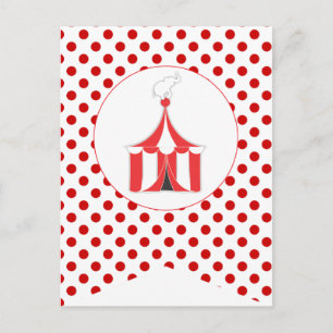 Carnival Red Party Flag Bunting Banner Post Card Briefkaart