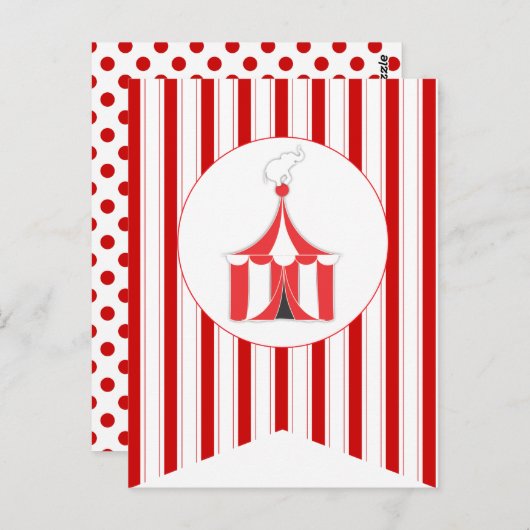 Carnival Red Party Flag Bunting Banner Post Card Briefkaart (Voorkant / Achterkant)