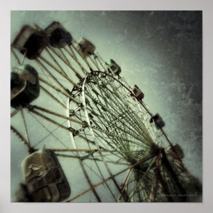 Carnival Ride 4 Square Poster Print