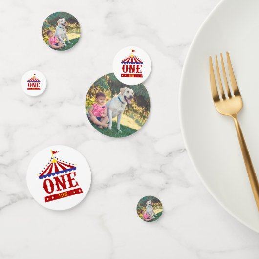 Carnival Theme First Birthday Party Foto Confetti (Groep)