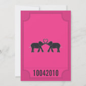 Carnival Ticket Invitation Kaart (Achterkant)