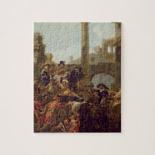 Carnival Time in Rome, 1653 (olie op canvas) Legpuzzel