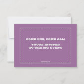 Carnival toegangskaartje op maat voor bruiloft kaart (Achterkant)