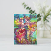 CARNIVALBAL Venetiaans Maskerade Bal Briefkaart (Staand voorkant)