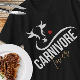 Carnivoor Lover Unisex Koe T-shirt