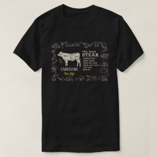 Carnivoor voor het leven De beste biefstuk vlees e T-shirt