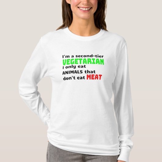 Carnivore Meat Lover Funny Sarcastic Gift T-shirt (Voorkant)
