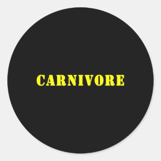 Carnivore Ronde Sticker