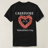 Carnivore Valentijnsdag Gift Bacon Heart Carnivor T-shirt (Design voorkant)