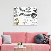 carnivoren canvas afdruk (Insitu (Woonkamer))
