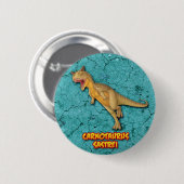 Carnotaurus Sastrei Ronde Button 5,7 Cm (Voorkant /achterkant)