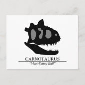 Carnotaurus Skull Briefkaart (Voorkant)