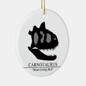 Carnotaurus Skull Keramisch Ornament (Rechts)