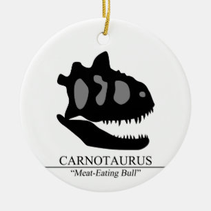 Carnotaurus Skull Keramisch Ornament