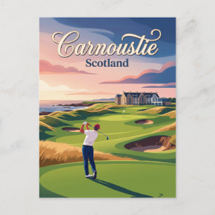 Carnoustie Golf Links Schotland Briefkaart