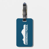 Carobligale alsjeblieft bagagelabel (Achterkant verticaal)