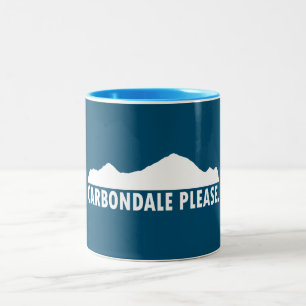 Carobligale alsjeblieft tweekleurige koffiemok