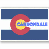 Carobligale CO Flag Sticker (Voorkant)