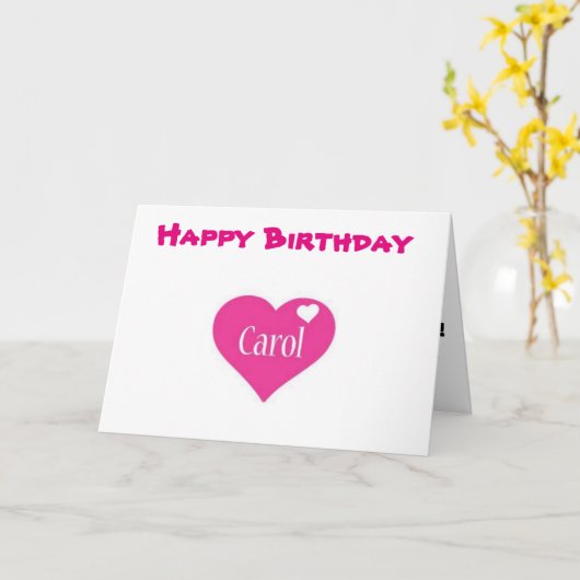 ***CAROL*** HOOP DAT JE VERJAARDAG "PERFECT" IS KAART (Gele Bloem)