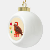 Carol Little Bird Keramische Bal Ornament (Rechts)