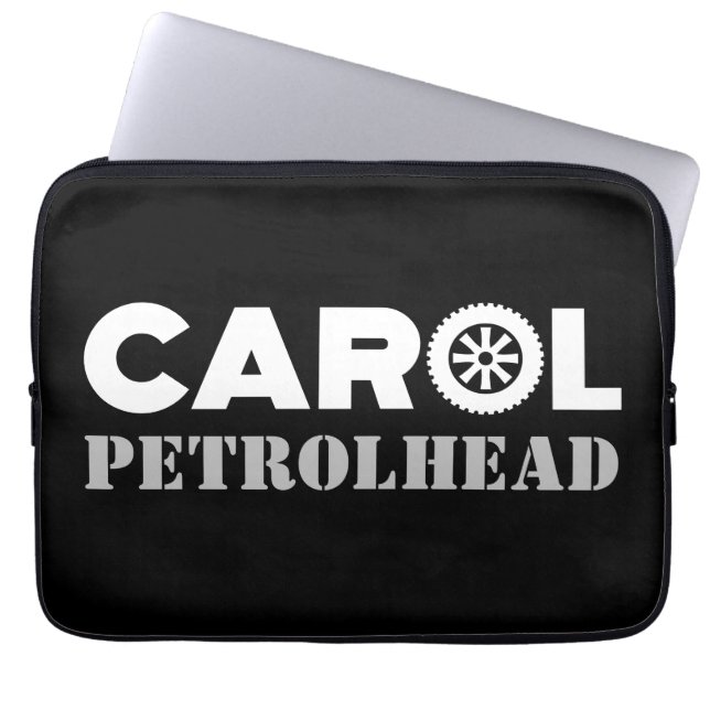 Carol Petrol Head Laptop Sleeve (Voorkant)