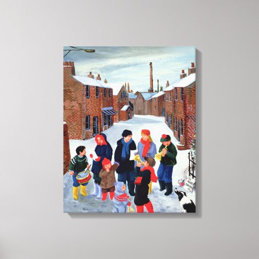 Carol Singers Canvas Afdruk (Voorkant)