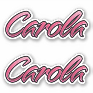 Carola autocollant rose délavé Stickerset