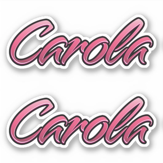 Carola faded rose Autocollants Set autocollants (Devant)