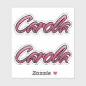 Carola faded rose Autocollants Set autocollants (Feuille)