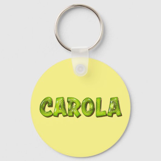 Carola Nom Porte-clés Design Kiwi (Recto)