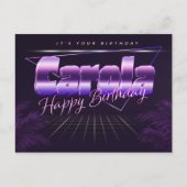 Carola Nom Prénom Anniversaire de la carte postale (Devant)