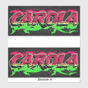 Carola prénom nom autocollant graffiti sticker