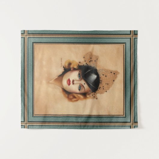 Carole Lombard Portret van Charles Gates Sheldon Wandkleed (Voorkant (horizontaal))