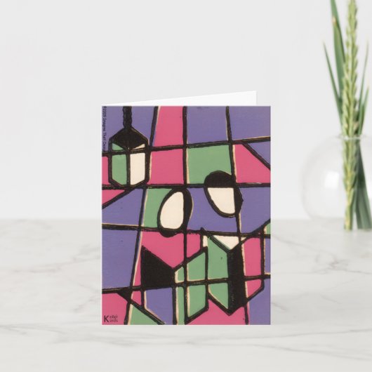 Carolers Feestdagen Kaart (Voorkant)