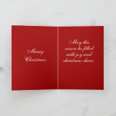 Carolers joyeux carte de Noël (Intérieur)