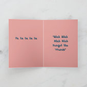 Carolers rétro drôle carte de Noël avec Bow (Intérieur)